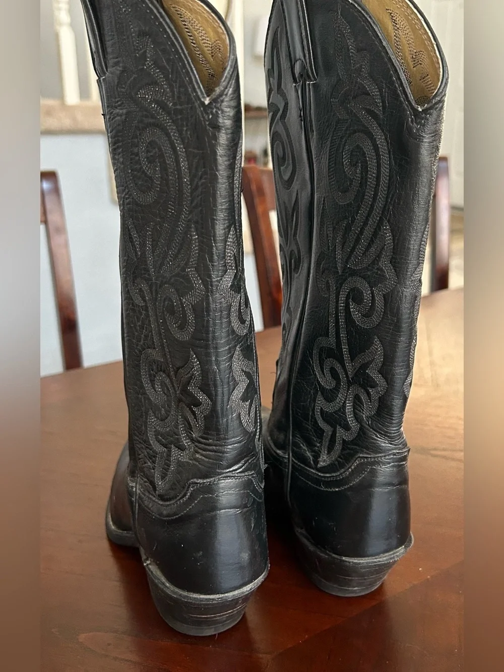 Vintage Justin Boots Made in USA Western Cowboy Boots Youth 4.5C